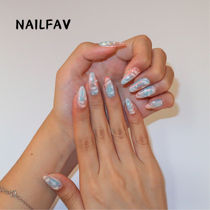 PINK MARBLE - Nailfav