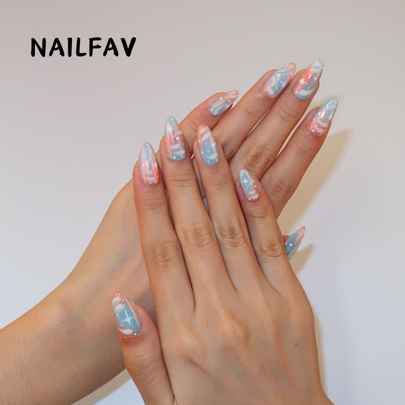 PINK MARBLE - Nailfav