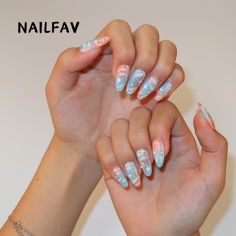 PINK MARBLE - Nailfav