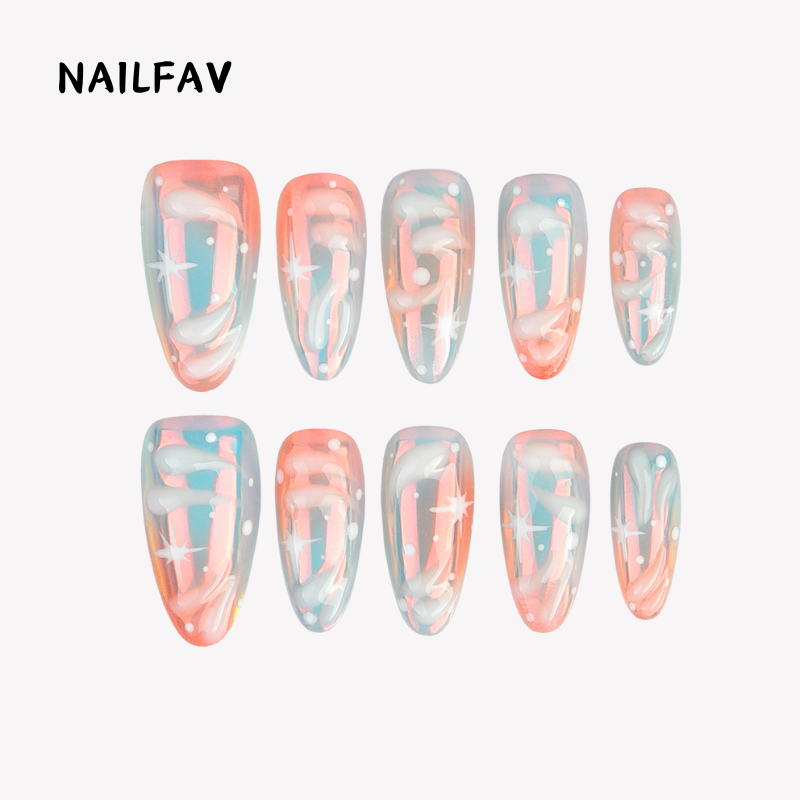 PINK MARBLE - Nailfav