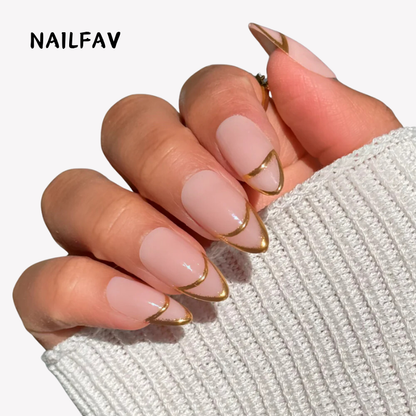 Golden Edge-NailFavPressOnNails