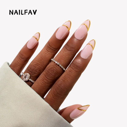 Golden Edge-NailFavPressOnNails