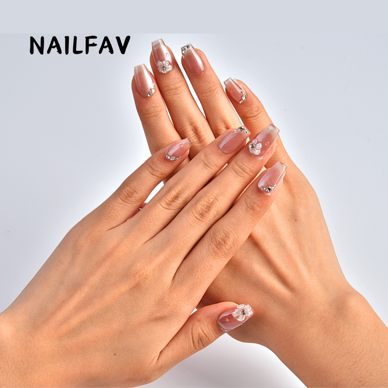 PEARLY BLOSSOM-NailFavPressOnNails