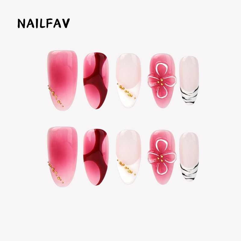 SCARLET PETAL-NailFavPressOnNails