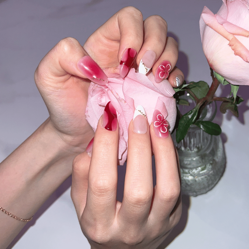 SCARLET PETAL-NailFavPressOnNails