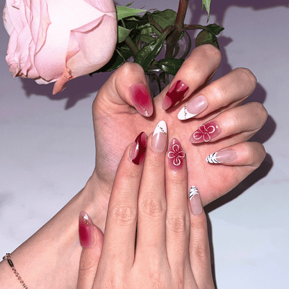 SCARLET PETAL-NailFavPressOnNails