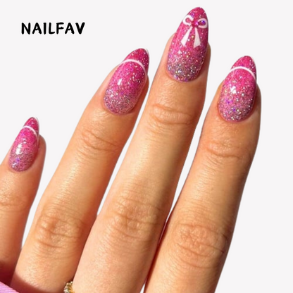 Sparkly Pink-NailFavPressOnNails-03