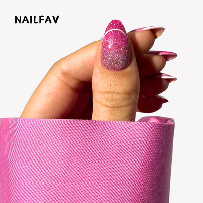 Sparkly Pink-NailFavPressOnNails-05