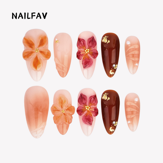 TROPICAL BLOSSOM-NailFavPressOnNails